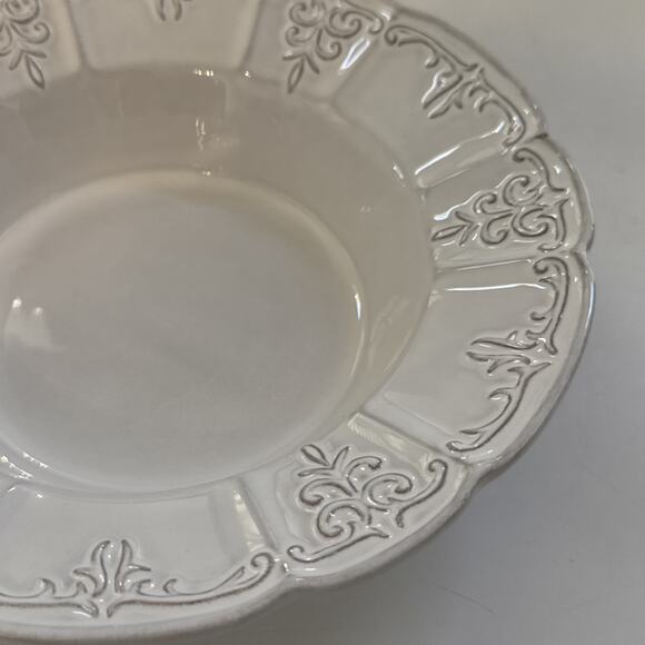 VTG Block Windsor Bone China Serving Bowls Set of 2 Scalloped Made in PORTGUAL - Picture 9 of 11